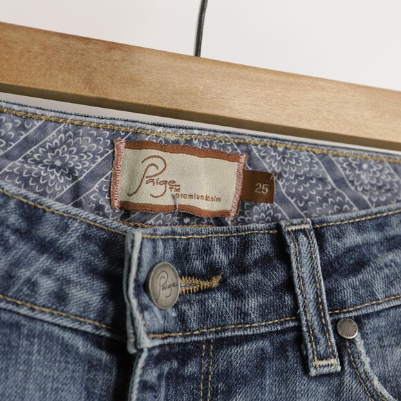 Paige Jimmy Jimmy Factory Distressed Jeans size 25 - Picture 8 of 9